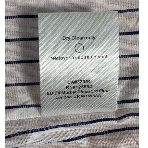 DOLAN Cropped Linen Slim Moto Jacket in Pink Size S - Picture 8 of 16